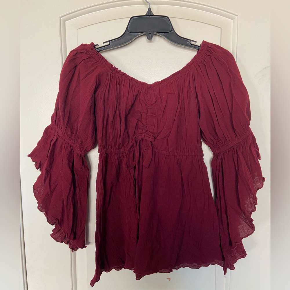 Red Renaissance Faire Top